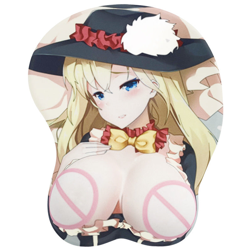 3D Stereoscopic cartoo Wrist Rest Mousepad - Cheer Type - Keyboards & Mouse