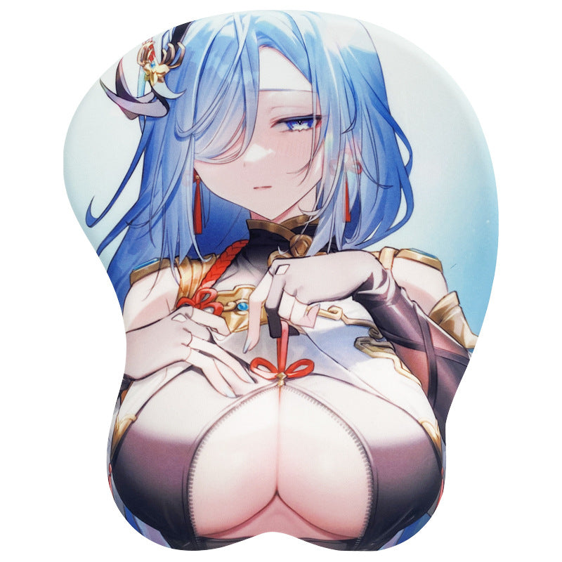 3D Stereoscopic cartoo Wrist Rest Mousepad - Cheer Type - Keyboards & Mouse